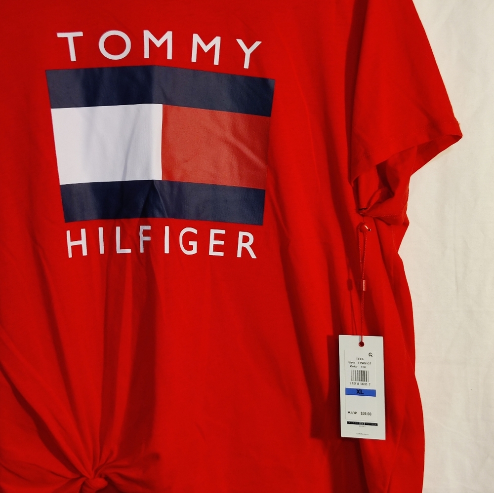 Tommy Hilfiger front knot t shirt. NWT size XL - Picture 3 of 4